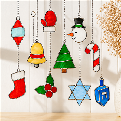 Stained Glass Holiday Cheer