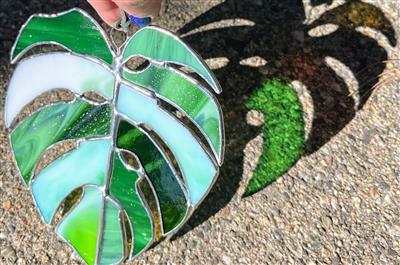 Stained Glass Leaf Samle